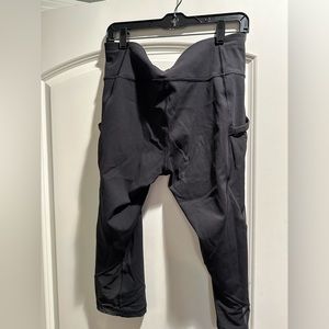 LULULEMON - Fresh in Mesh crop tight Black Size 12